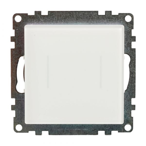 Выключатель 2-клавишный сенсорный (механизм) 250В 5А серия Катрин белый STEKKER