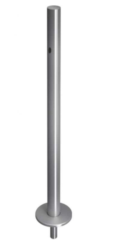 Стойка ограждения базовая съемная с отверстием под фиксатор