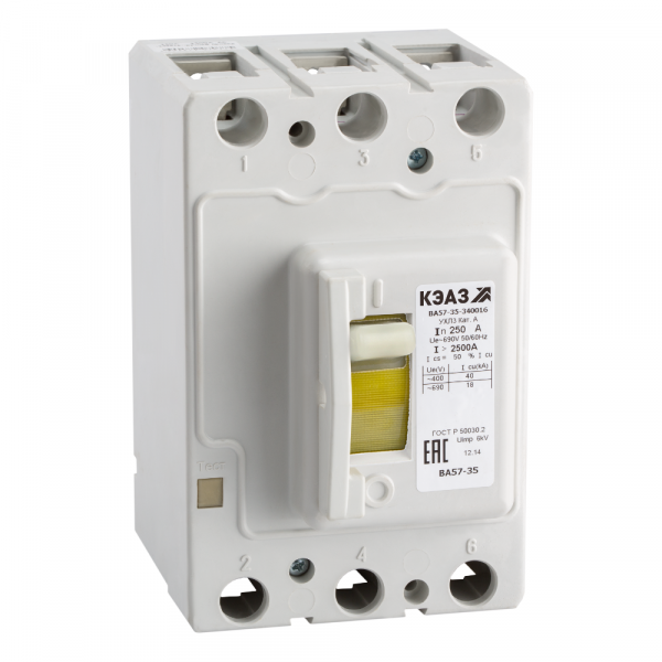 Выключатель автоматический ВА57-35-340016-250А-1250-690AC-УХЛ3