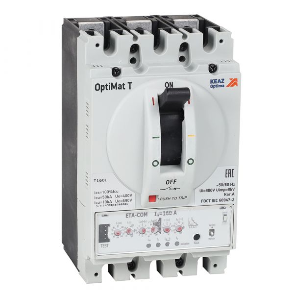 Выключатель автоматический OptiMat T160L ETA 160 A 3P