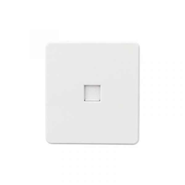 Розетка ROUND компьютерная RJ45 кат6 скрытой установки механизм перламутр