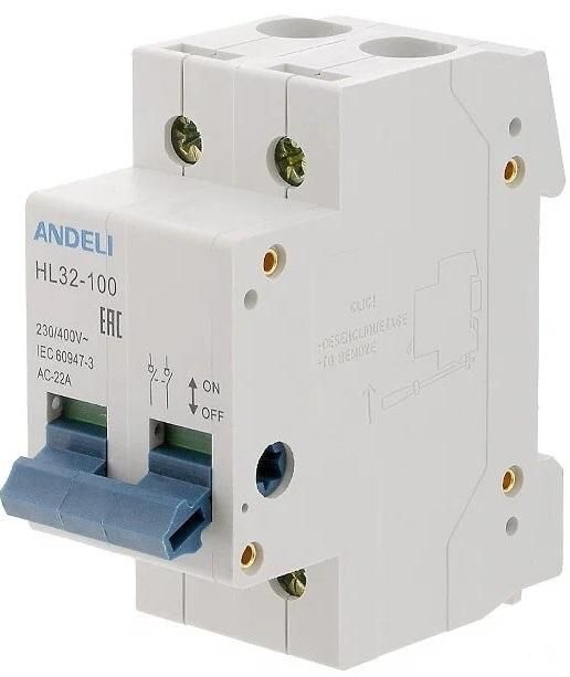 Выключатель нагрузки HL32-100 2P 63A