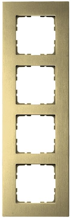 Рамка 4-постовая, алюминий Champagne Gold