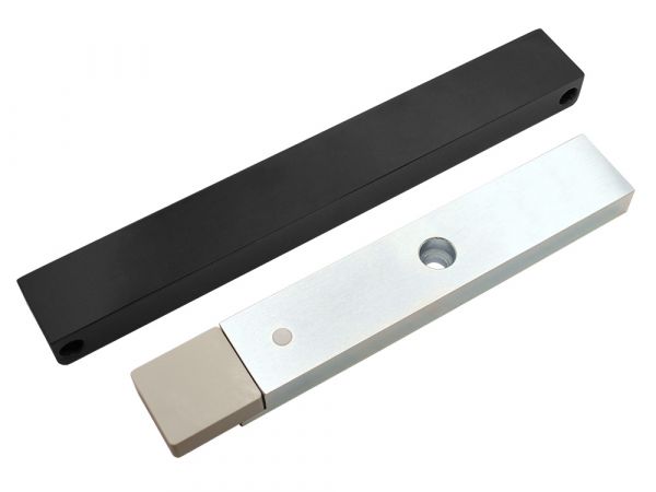 Замок электромагнитный ALM-200P-12V, усилие удержания якоря 180 – 200 кгс, с датчиком состояния двери, черный