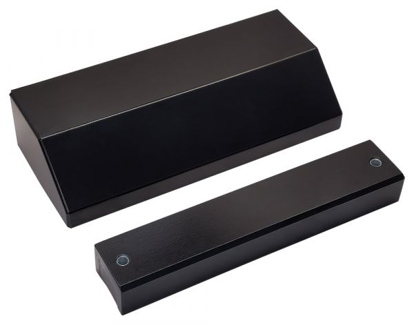 Замок электромагнитный ALM-350FT-12/24V, усилие удержания якоря 350 кгс, черный