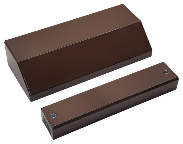 Замок электромагнитный ALM-350FT-12/24V, усилие удержания якоря 350 кгс, влагозащищенный, коричневый