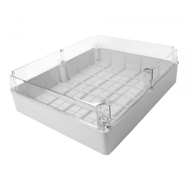 Коробка распределительная без отверстий с прозрачной крышкой  IP67  400x480x140мм  KP-4048-T/KLR