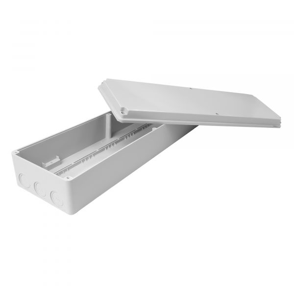 Коробка распределительная без отверстий с крышкой  IP54  130x460x85мм  KP-4512/KLR