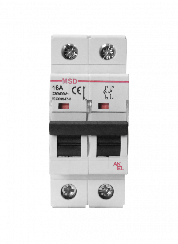Выключатель нагрузки модульный ВА47-MSD-2P-125A 2P/125A/230/400VAC
