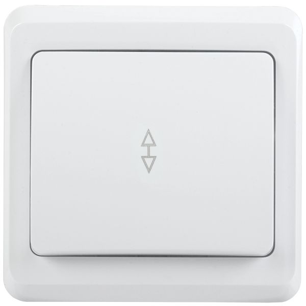 VEGA Выключатель 1-клавишный проходной 10А ВСп10-1-0-ВБ белый GENERICA