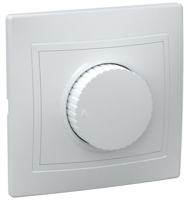 KVARTA Светорегулятор поворотный 400Вт ВСР10-1-0-КБ белый GENERICA