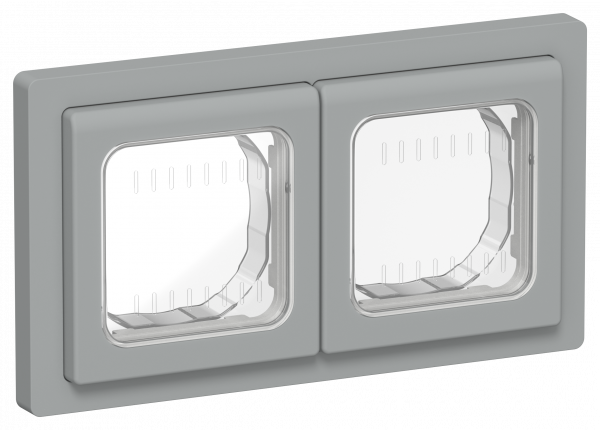 FLITE Рамка 2-местная IP55 Рпро-2-55-ФлС серый IEK