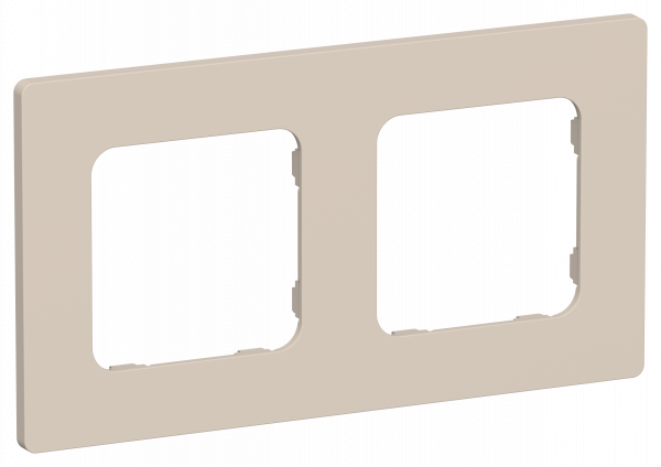 FLITE CLASSIC Рамка 2-местная РУ-2-К-ФлЛ льняной IEK