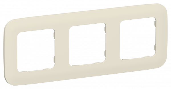 FLITE ARTISTIC Рамка 3-местная РУ-3-А-ФлСл сливочный IEK