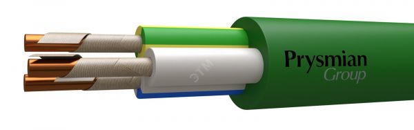 Кабель силовой ППГнг(А)-FRHF 3х2.5-1 AFUMEX цвет оболочки зеленый