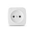 Розетка Электра без заземления белая