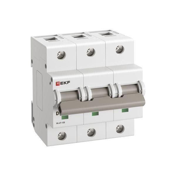 Выключатель автоматический ВА 47-125 3P 25А (D) 15кА PROXIMA