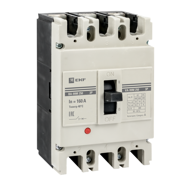 Выключатель автоматический ВА-99М 250/160А 3P 35кА с электромагнитным расцепителем PROxima