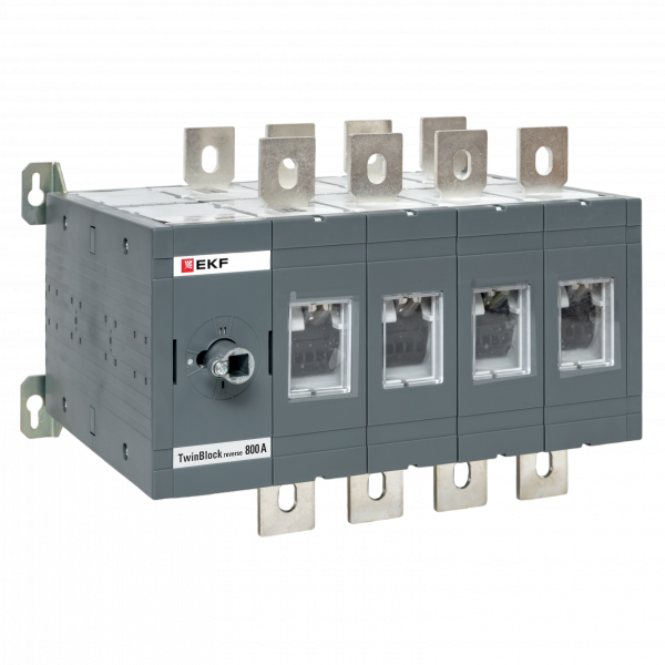 Рубильник 800A 4P реверсивный без рукоятки управления Twin block