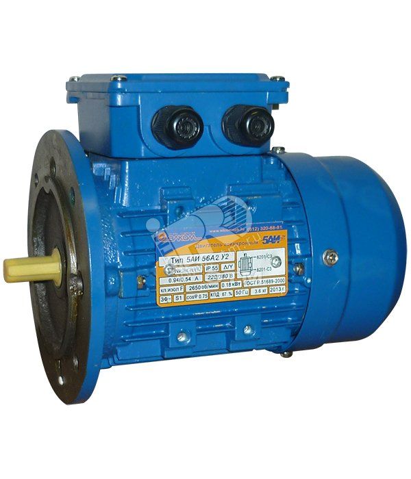 Электродвигатель 5АИ 56 В4 0.18/1500 IM 3081
