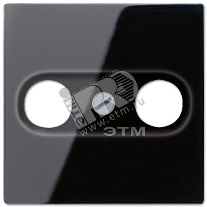 Накладка для телевизионной розетки (TV-FM)  Серия A500  Материал- дуропласт  Цвет- черный