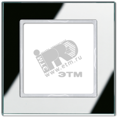 Рамка 1-я для горизонтальной/вертикальной установки  Серия- ACreation  Материал- стекло  Цвет- серебро (зеркало)