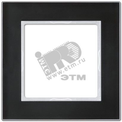 Рамка 1-я для горизонтальной/вертикальной установки  Серия- ACreation  Материал- стекло  Цвет- черный