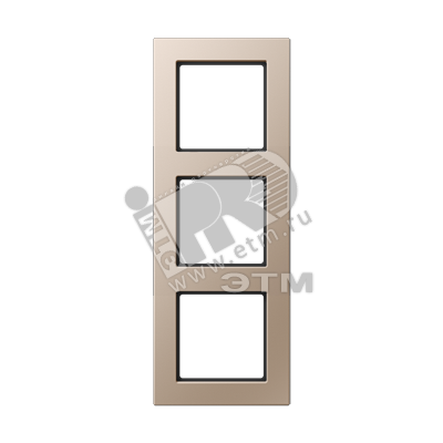 Рамка 3-я для горизонтальной/вертикальной установки  Серия- ACreation  Материал- дуропласт  Цвет- шампань