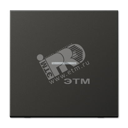 Клавиша 1-я для выключателей и кнопок  с окошком для подсветки. Серия LS990  Материал- металл  Цвет- антрацит