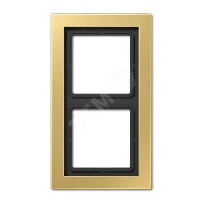 Рамка 2-я для горизонтальной/вертикальной установки  Серия- LS-Design  Материал- металл  Цвет- классическая латунь