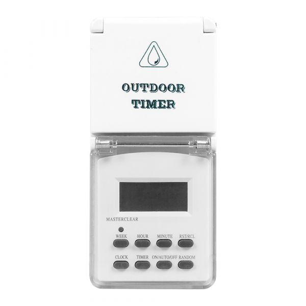 Розетка с таймером (недельная) электронная IP44 16А 3500W