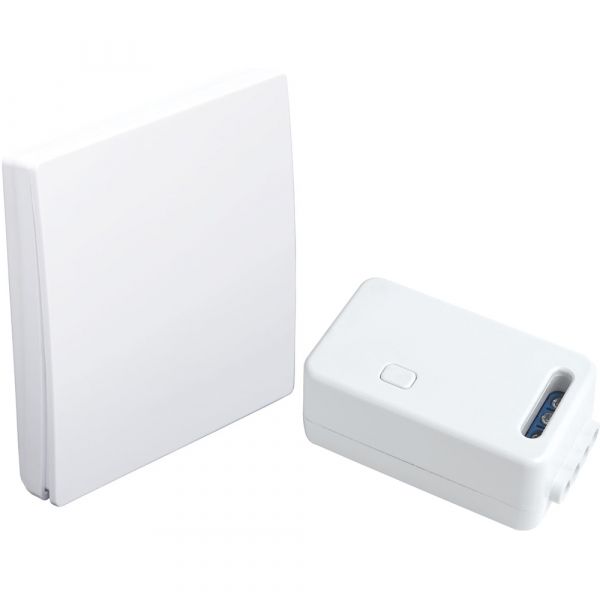 Выключатель беспроводной 500w одноклавишный с радиочастотным контроллером LD100 белый