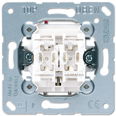 Кнопка без фиксации 2-клавишная (2 НО контакта). Механизм. 10A 250V