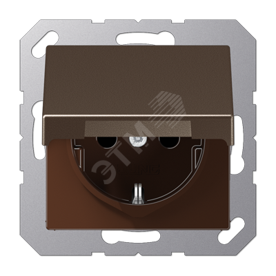 розетка с откидной крышкой и индикацией напряжения мокка