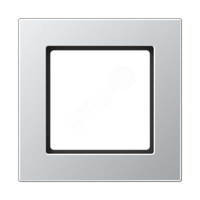 Рамка 1-я для горизонтальной/вертикальной установки  Серия- A550  Материал- термопласт. Цвет- алюминий