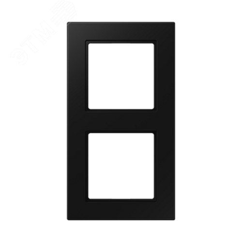 Рамка 2 поста, серия A550, термопласт, черный матовый