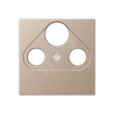 Накладка для телевизионной розетки (SAT-TV-FM)  Серия A500  Материал- дуропласт  Цвет- шампань
