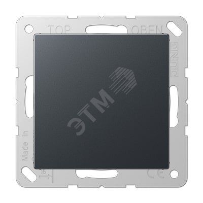 Крышка для произвольных отверстий (с несущей платой)  Серия A500  Материал- термопласт  Цвет- матовый антрацит