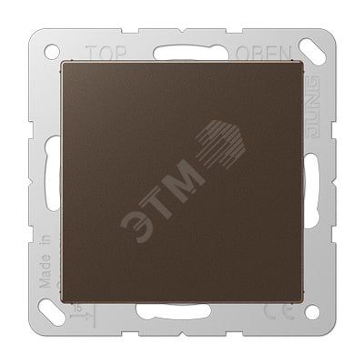 Крышка для произвольных отверстий (с несущей платой)  Серия A500  Материал- термопласт  Цвет- мокко