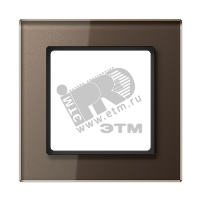 Рамка 1-я для горизонтальной/вертикальной установки  Серия- ACreation  Материал- стекло  Цвет- мокко