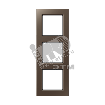 Рамка 3-я для горизонтальной/вертикальной установки  Серия- ACreation  Материал- дуропласт  Цвет- мокко
