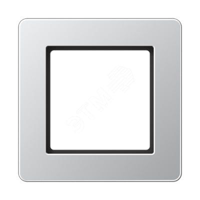 Рамка 1-я для горизонтальной/вертикальной установки  Серия- AFlow  Материал- термопласт. Цвет- алюминий