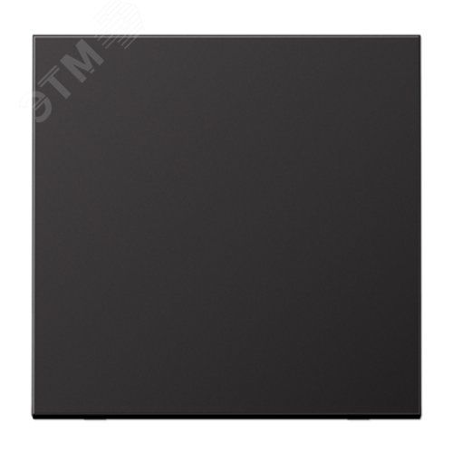 Клавиша 1-я для выключателей и кнопок  без подсветки. Серия LS990  Материал- металл  Цвет- алюминий дарк