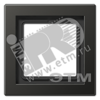 Рамка 1-я для горизонтальной/вертикальной установки  Серия- LS-Design  Материал- металл  Цвет- антрацит