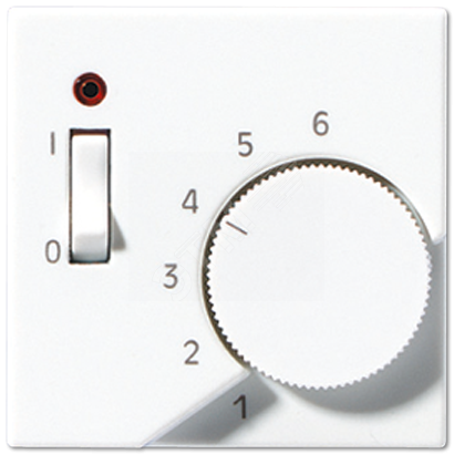 Накладка для регулятора температуры воздуха помещений  Серия A500  Материал- термопласт  Цвет- белый