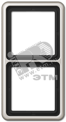 Рамка 2 поста универсальная платина