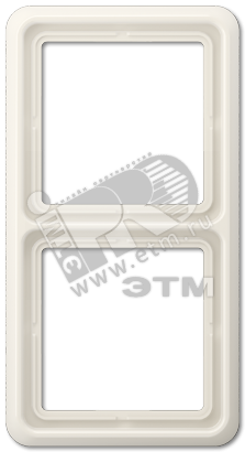 Рамка 2 поста универсальная слоновая кость