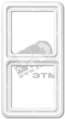 Рамка 2 поста универсальная белая