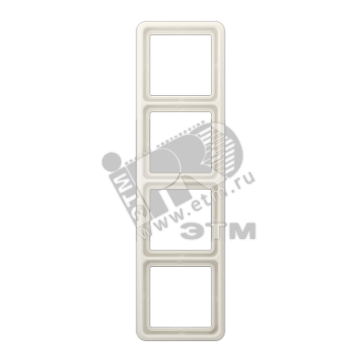 Рамка 4 поста универсальная слоновая кость