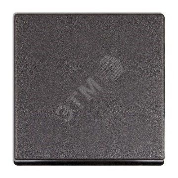 Клавиша 1-я для выключателей и кнопок  без подсветки. Для механизмов- EP401U, EP406U, EP407U, EP431U. Серия Eco Profi. Материал- термопласт. Цвет- антрацит (крашеный)